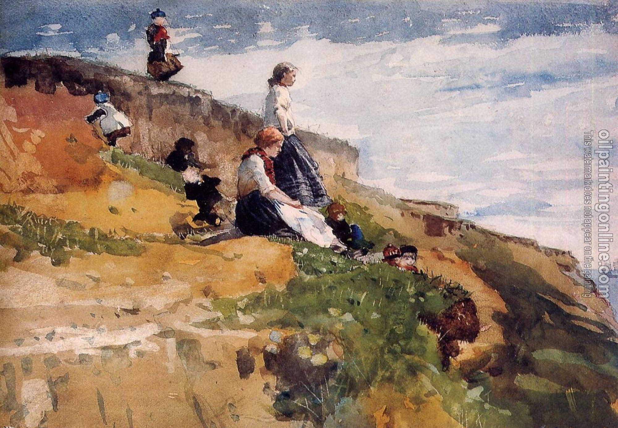 Homer, Winslow - On the Cliff